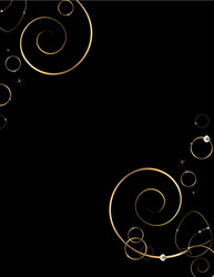 gold loop background vector image