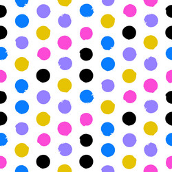 colorful polka dots vector image