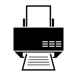 printer icon design template vector image