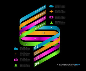 infographic layout template vector image