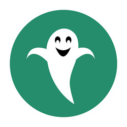 ghost flat icon vector image