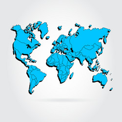 map of the world vector image