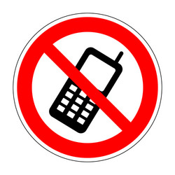 No phone sign 804 vector