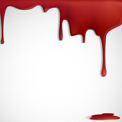 dripping red blood vector image