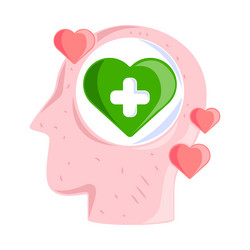 mental health sickness vector image