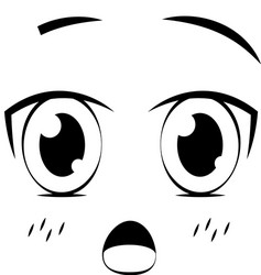 Face expression cartoon vector