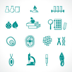 science icons vector image