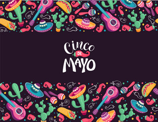 cinco de mayo poster vector image