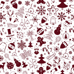 happy new year holiday pattern vector image