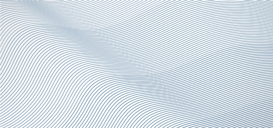 abstract blue wave lines pattern on white vector image