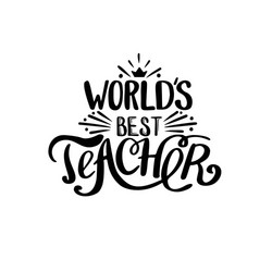 world best teacher vector image