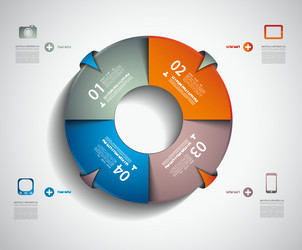 infographic layout template vector image