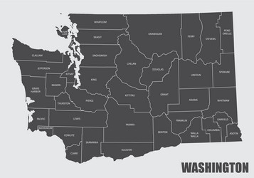 washington county map vector image