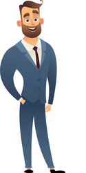 character office worker man in business suit vector image