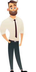 character office business worker man vector image