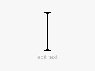 text edit cursor pointer font input symbol vector image