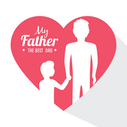 fathers day design vector image