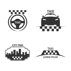 taxi logo vector image