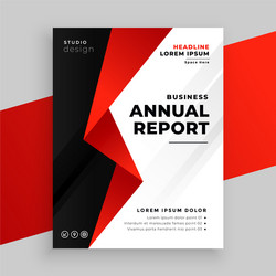 annual report company business brochure template vector image