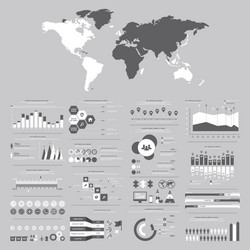 Big set of infographics elements vector