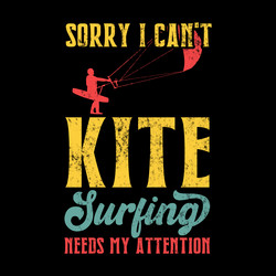 Vintage kiteboarding kitesurfing t-shirt design vector