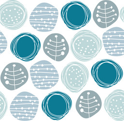 retro pattern circles vector image