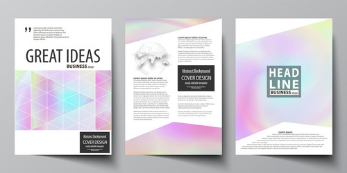 business templates for brochure flyer report vector image