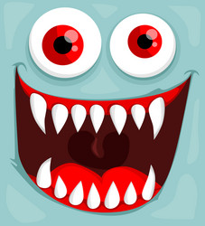 Cute monster face vector