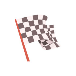 checkered flag for the race start signal racing vector image