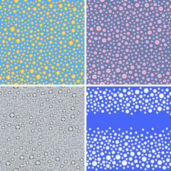 Seamless scattered textures set vector