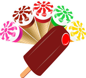 ice cream vector image