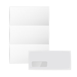 collection of various blank white paper vector image