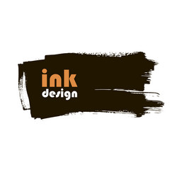 ink grunge banner vector image