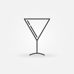 martini glass simple icon vector image