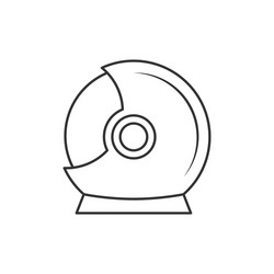 helmet astronaut icon vector image