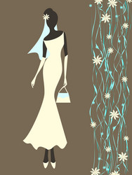 bride vector image