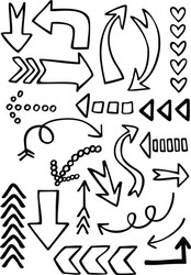 arrow icons vector image