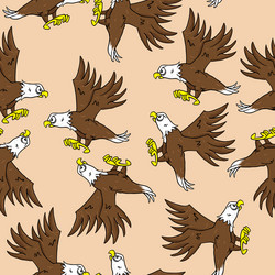 eagle pattern vector image