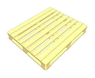 wooden pallet isolated on white vector image