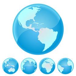 world globes vector image