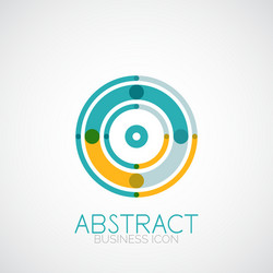 Symmetric abstract geometric shape vector