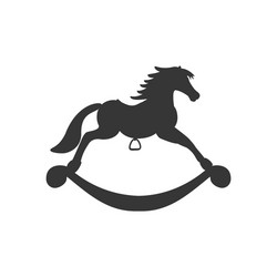 Rocking horse icon vector