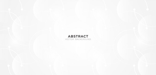 abstract white gray circle line background modern vector image