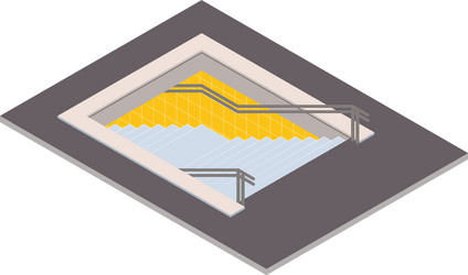 Underground pedestrian crossing isometric vector