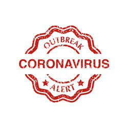 Stamp with coronavirus vector