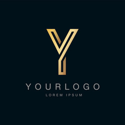 y logo vector image