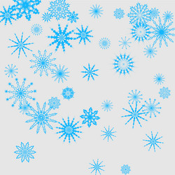 new year background with falling snowflakes vector image