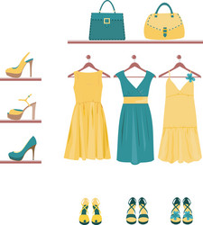 fashion items vector image