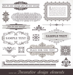 page decor elements vector image