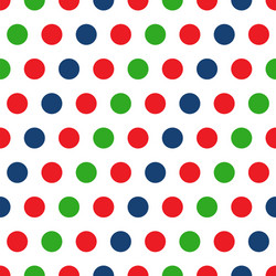 colorful polka dots on white background vector image